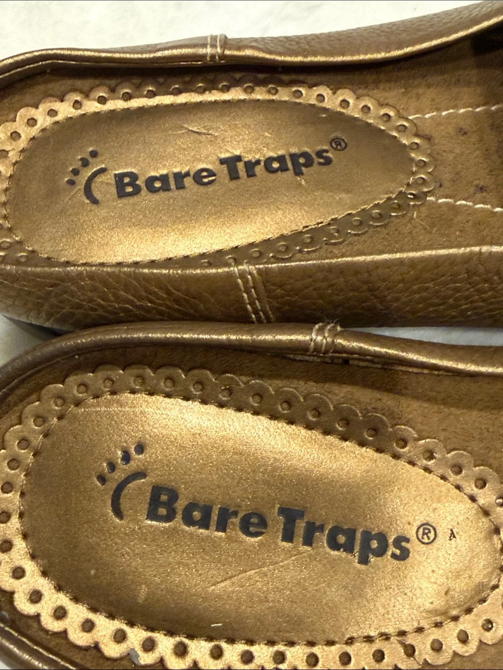 BareTraps Pixie Bronze Metallic Buckle Loafers